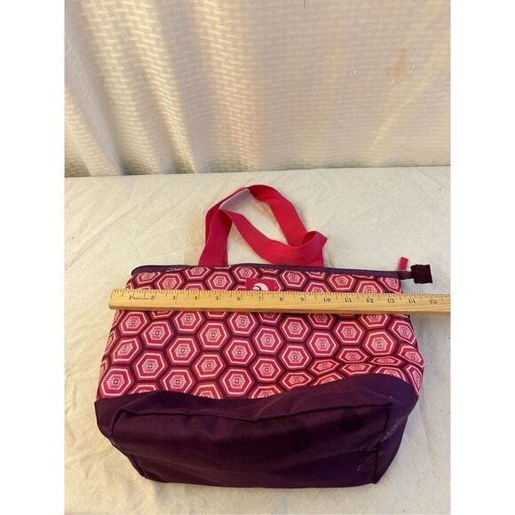 Igloo insulated lunch tote pink 14"x10" geometric bag - Picture 6 of 8